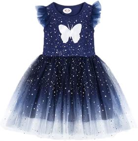 img 4 attached to Cyxon Smiling Clothes: Stylish Autumn Dresses for Girls aged 3 to 8 Years