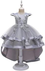 img 3 attached to MYRISAM Princess Bridesmaid Birthday Communion Girls' Clothing