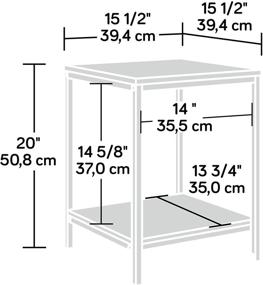 img 1 attached to 🪑 Sauder Side Table, Charter Oak Finish - North Avenue Collection