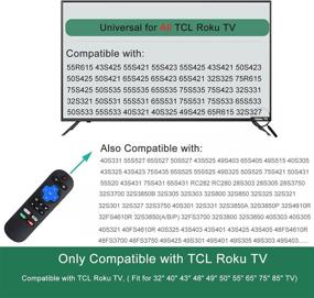 img 1 attached to Запасной пульт дистанционного управления RC280 RC282 для телевизоров TCL Roku с кнопками для Netflix, Amazon, Hulu, YouTube - Не требуется легкая настройка