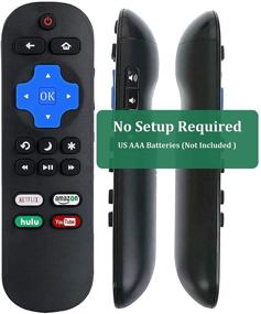 img 3 attached to RC280 RC282 Replacement Remote for TCL Roku TV with Netflix, Amazon, Hulu, YouTube Channel Buttons - Easy Setup Not Required