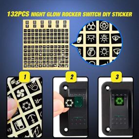 img 1 attached to Nilight 4 Gang Rocker Switch Panel 5Pin On/Off Toggle Switch Aluminum Holder 12V 24V Dash Pre-Wired Green Backlit Switches for Automotive, Marine, Boats, RVs, Trucks – 2 Year Warranty