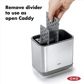 img 1 attached to 🧼 OXO Stainless Steel Good Grips Sinkware Caddy: Organize Your Sink in Style!