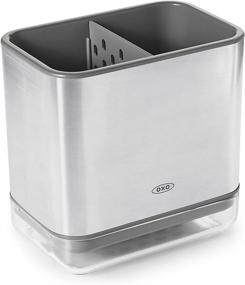 img 4 attached to 🧼 OXO Stainless Steel Good Grips Sinkware Caddy: Organize Your Sink in Style!