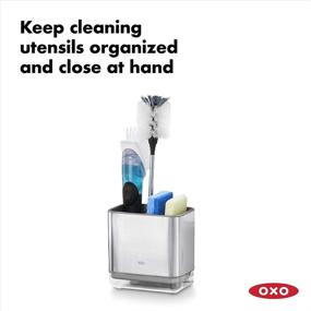 img 3 attached to 🧼 OXO Stainless Steel Good Grips Sinkware Caddy: Organize Your Sink in Style!