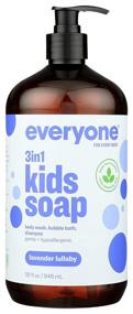 img 4 attached to Everyone 3-in-1 Soap - Gentle Lavender Lullaby for Kids: Safe and Natural Shampoo, Body Wash, and Bubble Bath