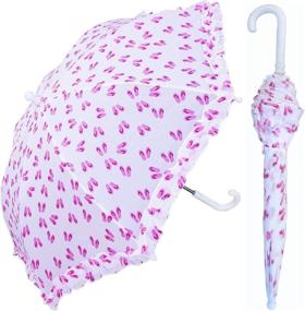 img 2 attached to 🌂 Stay Fashionable and Dry with the RainStoppers Flip Flop Umbrella Ruffle 34 Inch