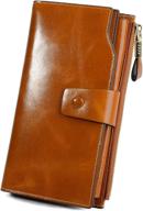 👜 yaluxe women's handbags & wallets: genuine leather blocking wallets and wallets logo