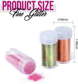 img 3 attached to 🎨 Teenitor 48 Colors Glitter Set: Premium Fine Glitter for Resin, Crafts, Festivals, Makeup & More!