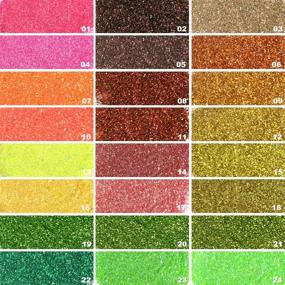 img 1 attached to 🎨 Teenitor 48 Colors Glitter Set: Premium Fine Glitter for Resin, Crafts, Festivals, Makeup & More!