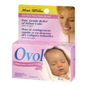 img 1 attached to 💧 OVOL Infant DROPS: Fast & Gentle Relief for Infant Colic and Gas, 30 ml - Made in Canada