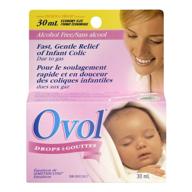 💧 ovol infant drops: fast & gentle relief for infant colic and gas, 30 ml - made in canada logo