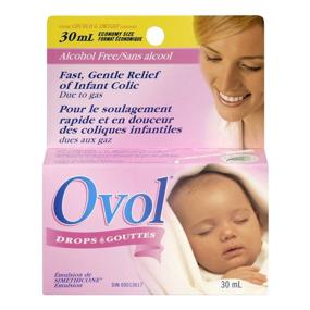 img 3 attached to 💧 OVOL Infant DROPS: Fast & Gentle Relief for Infant Colic and Gas, 30 ml - Made in Canada