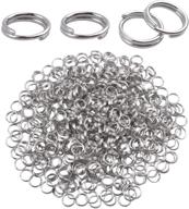 🔗 500 pieces of 6 mm double loop metal split rings - perfect for diy jewelry making and key chain crafts! logo