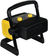 🔥 stanley st-300a-120 electric heater in sleek black and vibrant yellow color logo