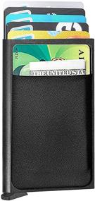 img 4 attached to 💼 Men's RFID Carbon Leather Wallets: Anti-Theft Holders for Money, Cards