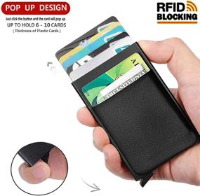 img 3 attached to 💼 Men's RFID Carbon Leather Wallets: Anti-Theft Holders for Money, Cards