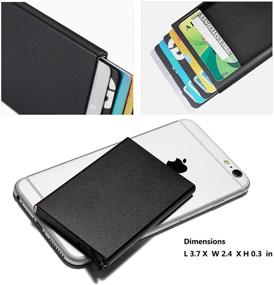 img 2 attached to 💼 Men's RFID Carbon Leather Wallets: Anti-Theft Holders for Money, Cards