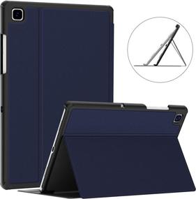 img 4 attached to 📱 Samsung Galaxy Tab A7 10.4 Case 2020, Shock-Proof Stand Folio Case, Multi-Viewing Angles, Hard TPU Back Cover - Dark Blue