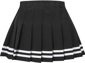 img 4 attached to Stylish Girls' School Uniform Mini Skirt with Belt 👗 Loops - Joe Wenko Women's, 2 Years - US XL