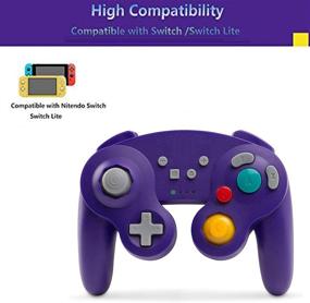 img 3 attached to 🎮 Arrocent Wireless Pro Controller for Switch/Switch Lite - Enhanced Gaming Experience with its Purple Design