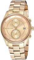 michael kors womens gold tone mk6464 logo