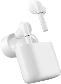 img 4 attached to 🎧 Haylou T19 True Wireless Earbuds - In-Ear Detection/30H Playtime/Smart Noise Cancelling/APTX with Infrared Sensor (White)