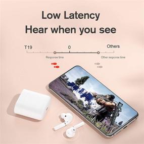 img 2 attached to 🎧 Haylou T19 True Wireless Earbuds - In-Ear Detection/30H Playtime/Smart Noise Cancelling/APTX with Infrared Sensor (White)