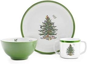 img 4 attached to 🎄 Spode Christmas Melamine Children's Piece: Perfect Holiday Dinnerware for Kids