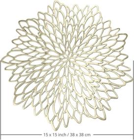 img 3 attached to Enhance Your Table Setting with AdasBridal Hollow Out Centerpiece Resistance Placemats