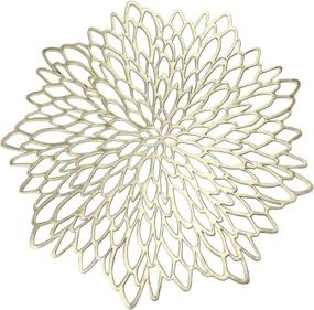 img 4 attached to Enhance Your Table Setting with AdasBridal Hollow Out Centerpiece Resistance Placemats