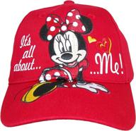 🎀 disney girls' it's all about me minnie mouse baseball cap: a fun fashion statement for the disney-loving girls! logo