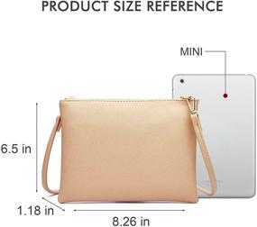 img 2 attached to Crossbody Shoulder Handbags Lightweight PU Detachable Women's Handbags & Wallets