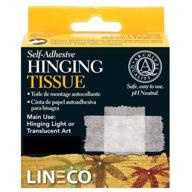 lineco self-adhesive mounting/hinging tissue 1 inch by 35 feet: convenient dispenser box for professional results logo