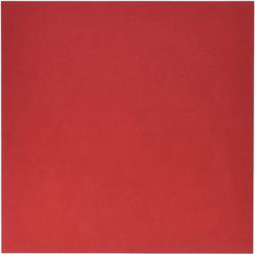 img 3 attached to 📦 25-Pack of American Crafts Smooth Cardstock 12x12 - Crimson