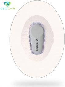 img 1 attached to Dexcom G6 Adhesive Patches - Pack of 25 - Lexcam Waterproof CGM Overpatch - Clear Color