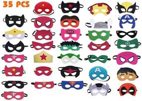 img 4 attached to 🎭 Children's Superhero Cosplay Birthday Masquerade