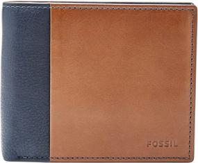 img 4 attached to Fossil Men's RFID Bifold Wallet | Essential Men's Accessories