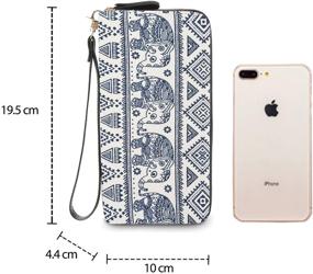 img 2 attached to 🐘 Women's Elephant Phone Zip Wristlet Wallet: Ultimate Handbag and Wallet Combo with Wristlet Functionality