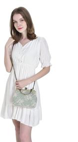 img 3 attached to Retro Handcrafted Crossbody Shoulder Women's Handbags & Wallets in Top-Handle Bags