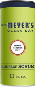 img 4 attached to 🍋 11 oz Lemon Verbena Mrs. Meyer's Clean Day Multi-Surface Scrub: Non-Scratch Powder Cleaner for Kitchen and Bathroom Surface Grime Removal