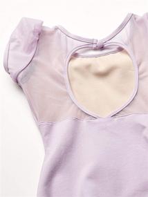 img 1 attached to 👗 Stylish Capezio Girls Puff Sleeve Keyhole Back Leotard: Shop Now for Ultimate Comfort and Style!