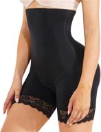 🩲 nebility high waist tummy control panty lace butt lifter shapewear for women - slimming body shaper shorts logo