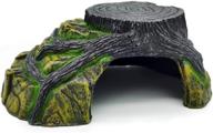 🦎 reptile habitat cave - resin rock hideout for lizards, frogs, turtles, and snakes - fish tank decor логотип