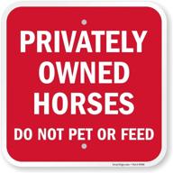 🏇 aluminum smartsign for privately owned horses logo