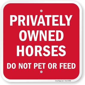 img 4 attached to 🏇 Aluminum SmartSign for Privately Owned Horses