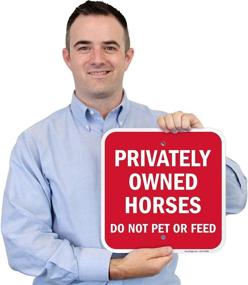 img 1 attached to 🏇 Aluminum SmartSign for Privately Owned Horses