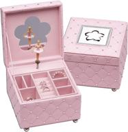 pink music jewelry box: indulge in luxury with ballerina & girls sterling silver heart necklace logo