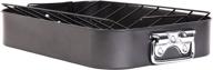 roaster пансия gibson home top roast: сковорода высокого качества с подставкой, глубина 1 дюйм. логотип