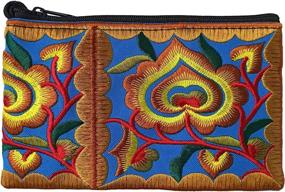 img 4 attached to 🌸 Exquisite Sabai Jai Floral Wristlet: Handmade Women's Handbags & Wallets that Exude Elegance
